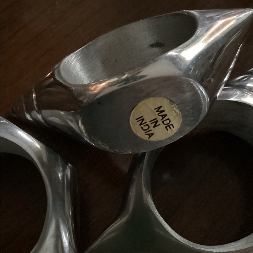 Aluminum Shell Napkin Rings - Picture 2 of 2